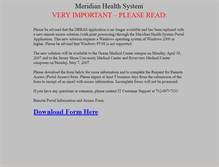 Tablet Screenshot of drras.meridianhealth.com